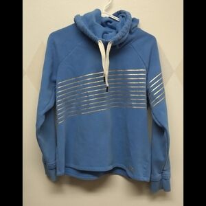 Under Armour blue gold striped hoodie size M